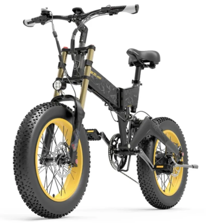 Folding Electric Bicycle LANKELEISI X3000plus-UP 1000W 20 Inch  48V